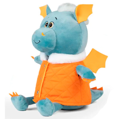 Мягкая игрушка Символ года 2024 Дракон Эль в жилетке Kult of toys  1